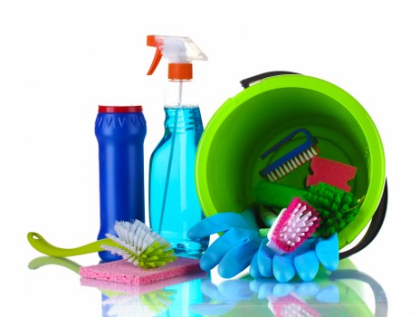 Professional mattress cleaning process in a bedroom